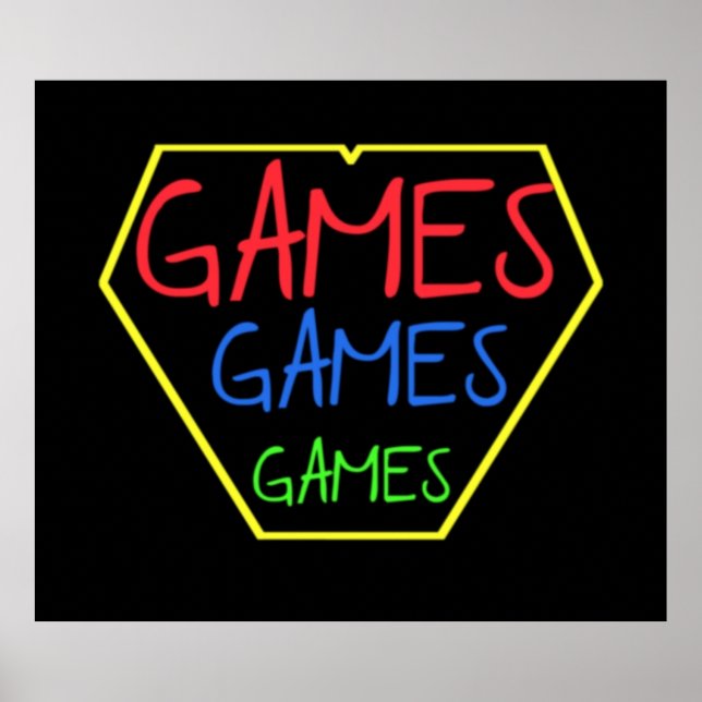 GAMES GAMES GAMES POSTER (Front)