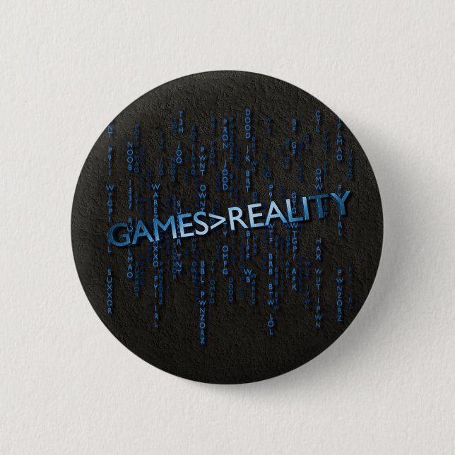 Games Greater Than Reality Pinback Button (Front)
