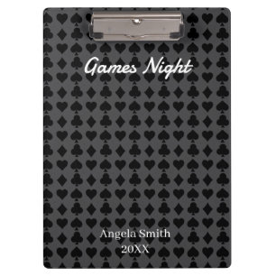 Games Night Clipboard – Score Keeper & Party Games