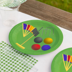 Games Of Croquet Paper Plates