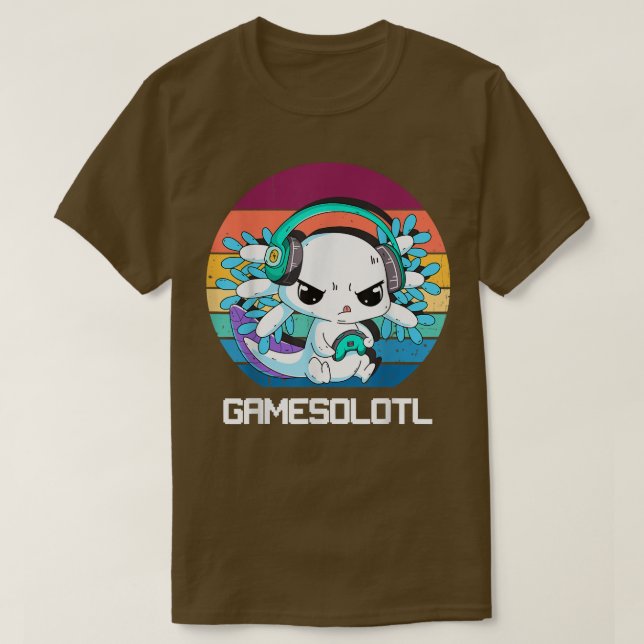 Gamesolotl Aolotl Video Gamer Kawaii Pastel Goth A T-Shirt (Design Front)