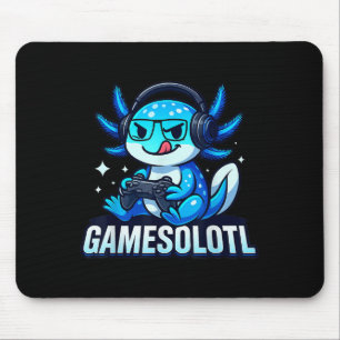 Gamesolotl Axolotl Fish Gamer Gaming Anime Video G Mouse Pad