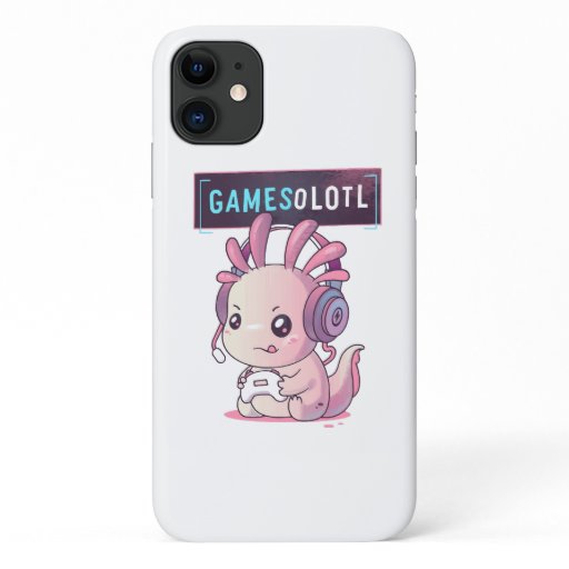 Gamesolotl - Axolotl Gamer iPhone 11 Case