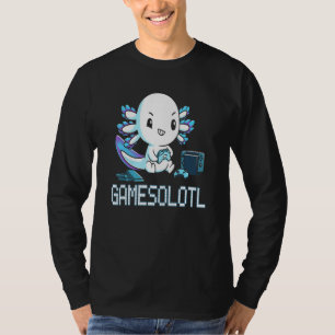 Gamesolotl Axolotl Gamer Fish Video Games T-Shirt