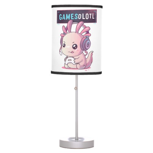 Gamesolotl _ Axolotl Gamer Table Lamp