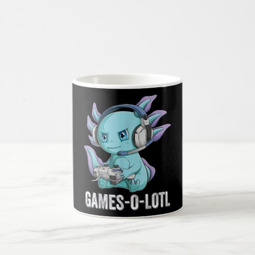Gamesolotl Axolotl Video Gamer Kawaii Anime boys Coffee Mug