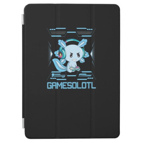 Gamesolotl Gamer Axolotl Anime Fish Playing Games iPad Air Cover