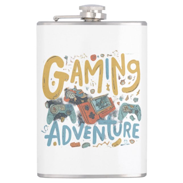 Gaming Adventure  Flask (Front)