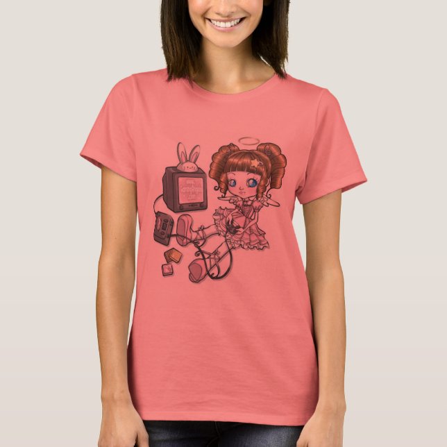 Gaming Angel Mascot Tshirt (Front)