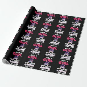 Gaming Anime Japanese Girl Manga Otaku Kids Wrapping Paper