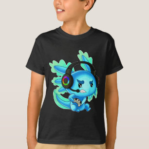 Gaming Axolotl Ambystoma Mexicanum Mexican Walking T-Shirt