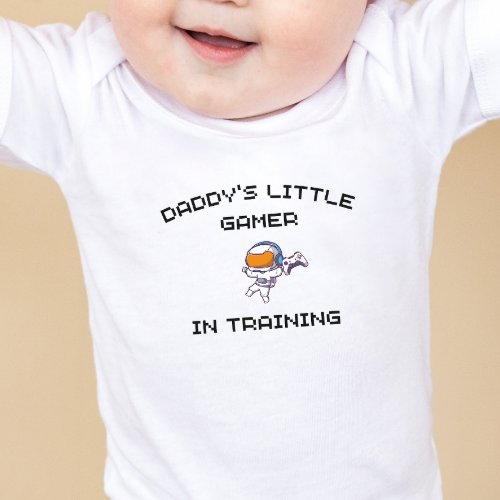Gaming Baby _ Daddys little gamer in training Baby Bodysuit