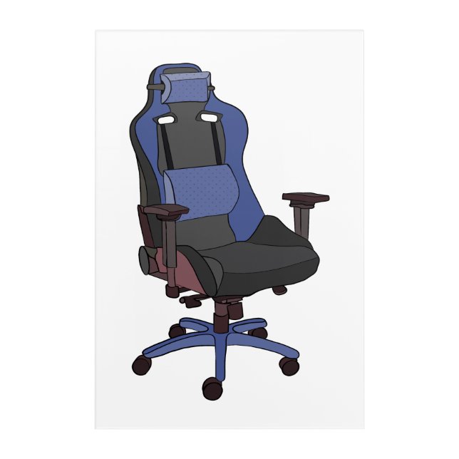 Gaming Chair Acrylic Print (Front)