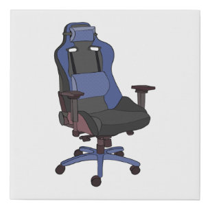 Gaming Chair Faux Canvas Print