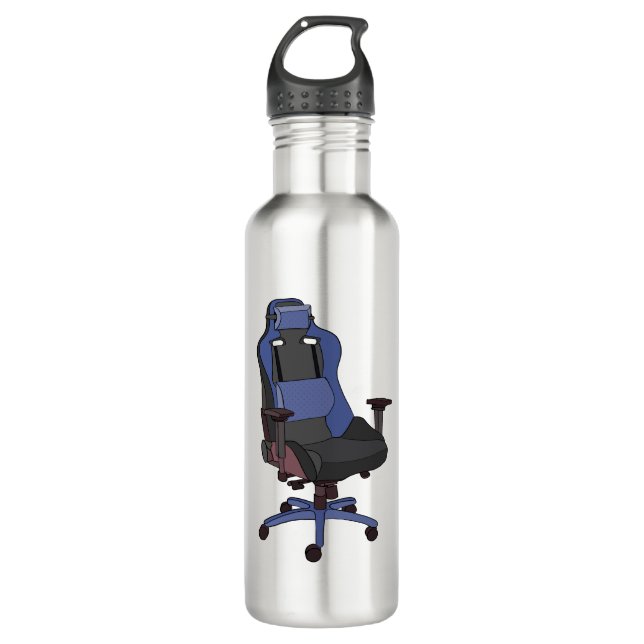 Gaming Chair Stainless Steel Water Bottle (Front)