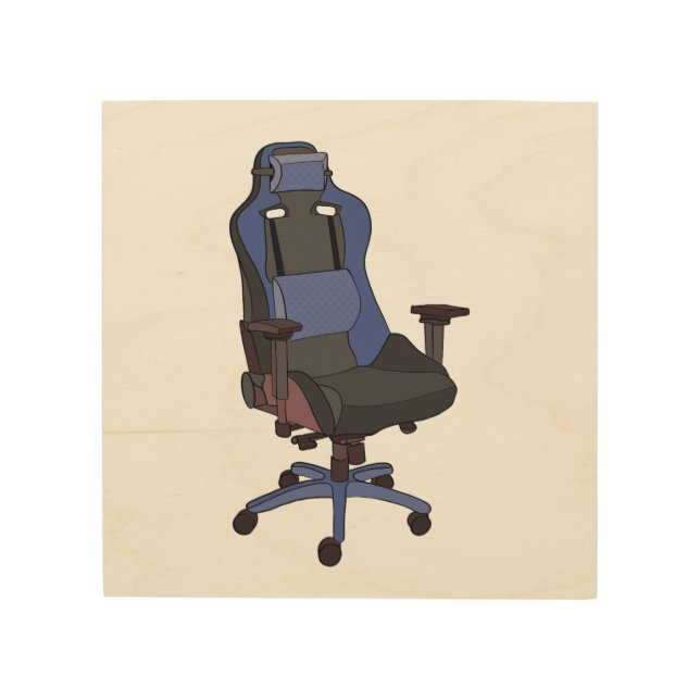 Gaming Chair Wood Wall Art (Front)