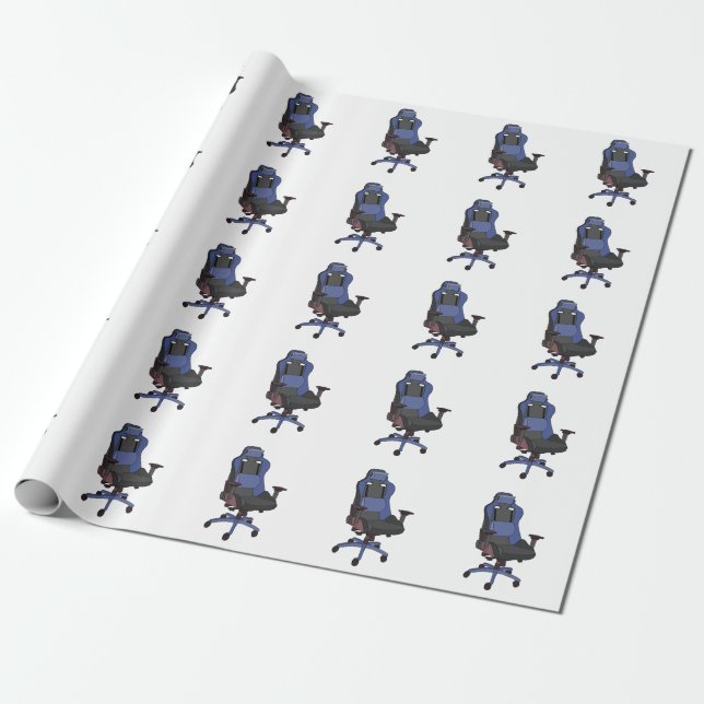Gaming Chair Wrapping Paper (Unrolled)