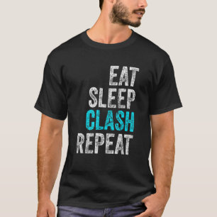 Gaming Clan Apparel Eat Sleep Clash Repeat Clans V T-Shirt