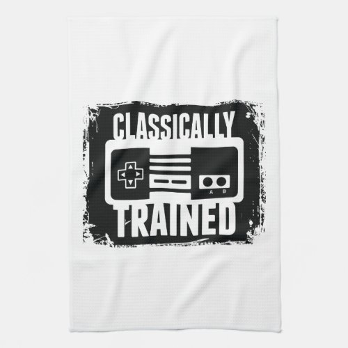 Gaming _ Classically Trained _ Funny Video Game Kitchen Towel
