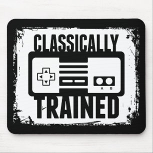 Gaming - Classically Trained - Funny Video Game Mouse Pad