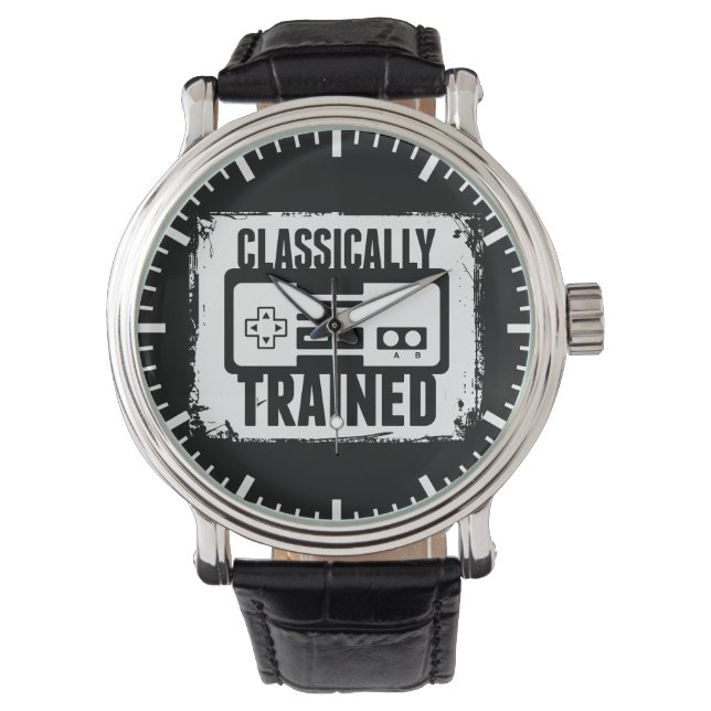 Gaming - Classically Trained - Funny Video Game Watch (Front)