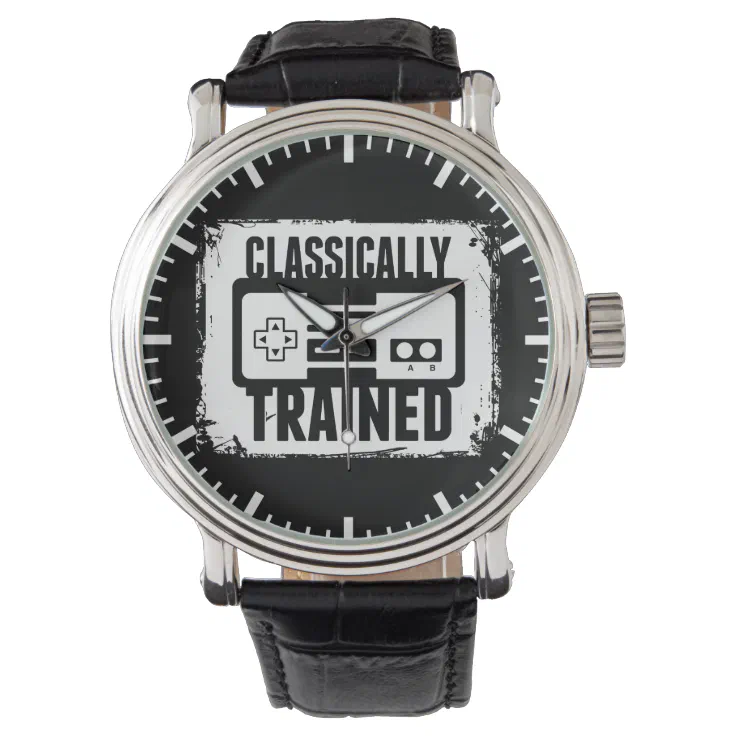 Gaming - Classically Trained - Funny Video Game Watch | Zazzle Gaming - Classically Trained - Funny Video Game Watch | Zazzle