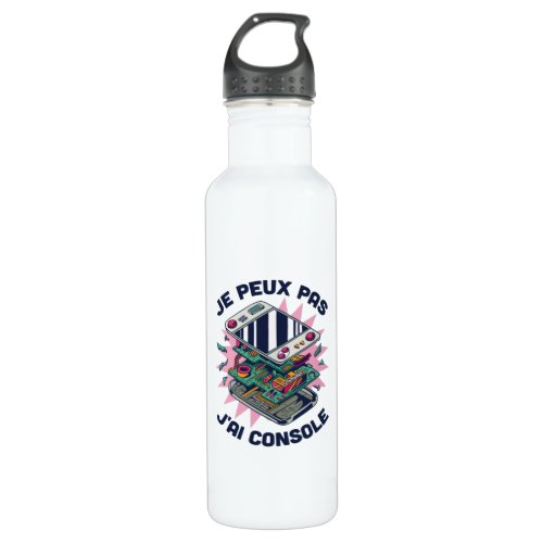 Gaming Console French Quote Stainless Steel Water Bottle