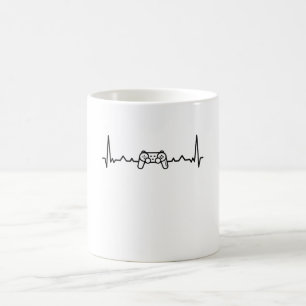 Gaming Console Heartbeat Gift for Gamers Coffee Mug