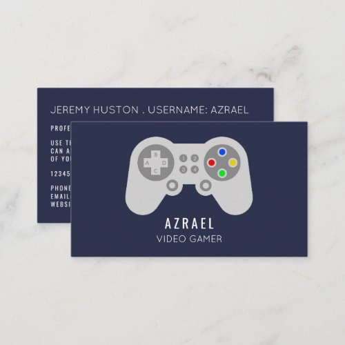 Gaming Controller Video Gamer Business Card