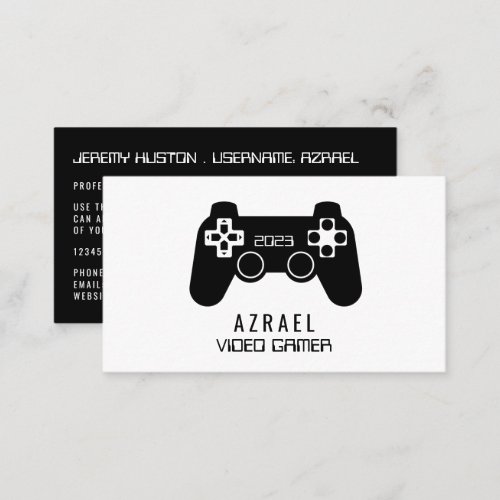 Gaming Controller Video Gamer Business Card