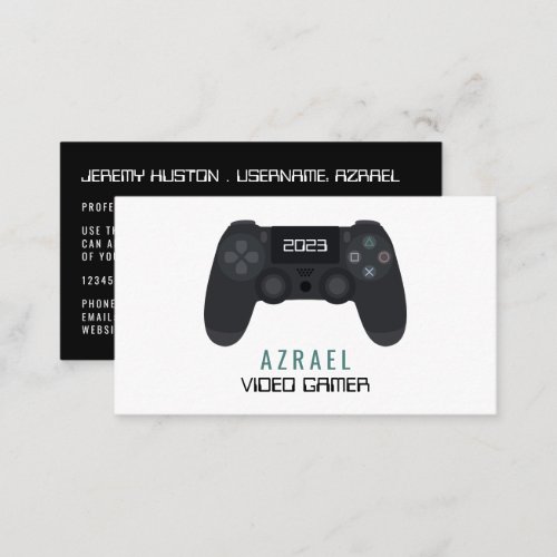 Gaming Controller Video Gamer Business Card