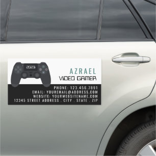 Gaming Controller, Video Gamer Car Magnet