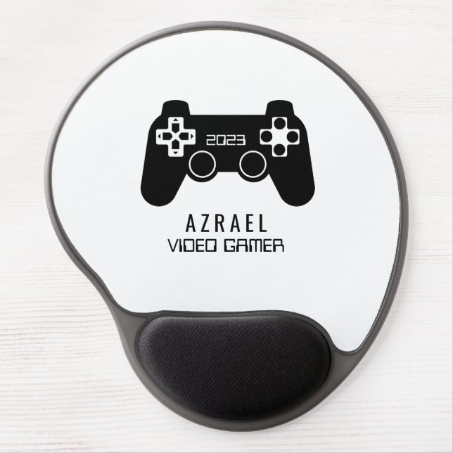Gaming Controller, Video Gamer Gel Mouse Pad (Front)