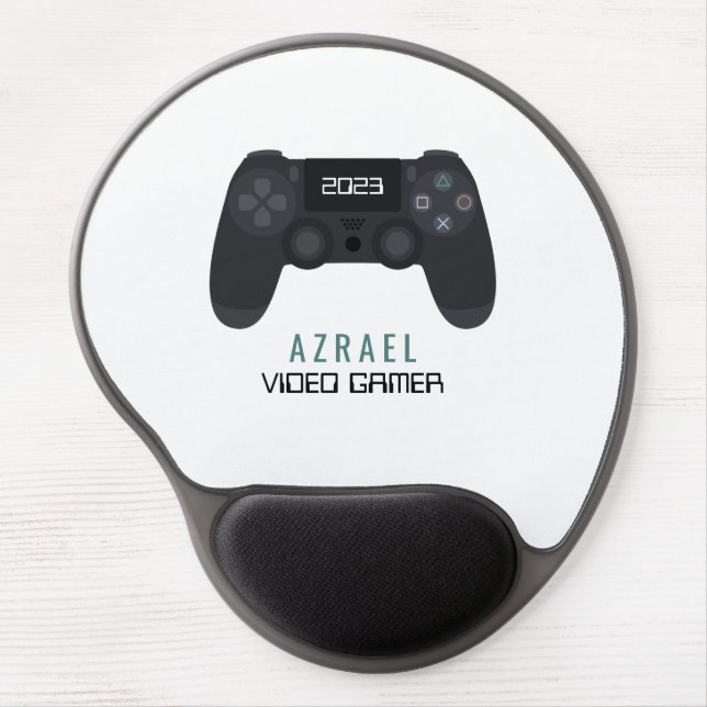 Gaming Controller, Video Gamer Gel Mouse Pad (Front)