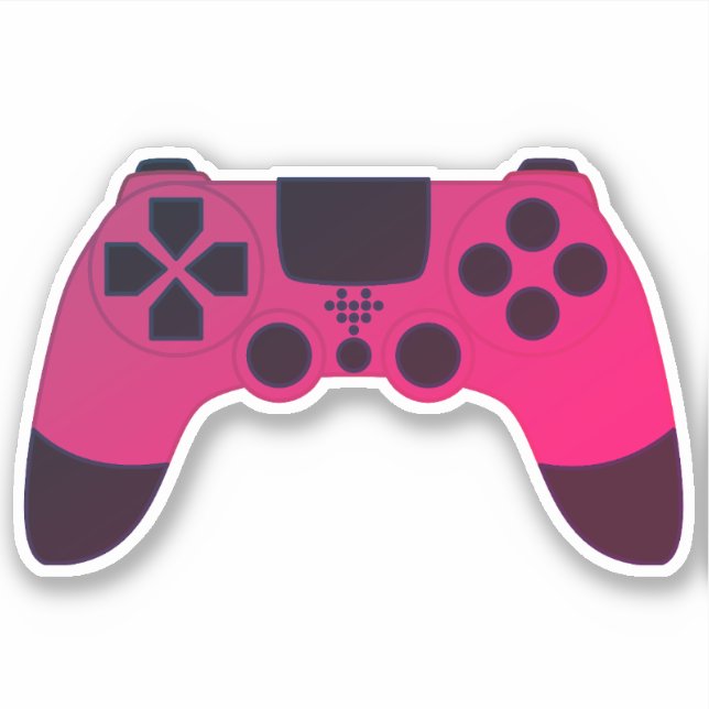 Gaming Controller Video Games Nerd Gamer Sticker (Front)