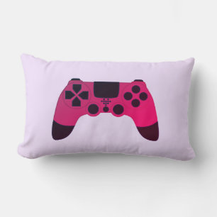 Gaming Controller Videogames Nerd Gamer Lumbar Pillow