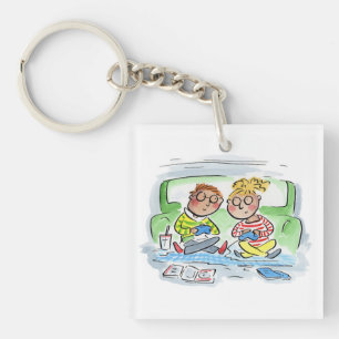 Gaming Couple Keychain