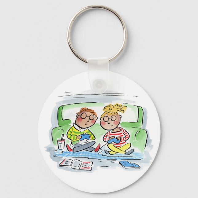 Gaming Couple Keychain (Front)