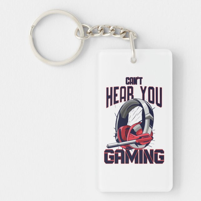 Gaming design with headset keychain (Front)