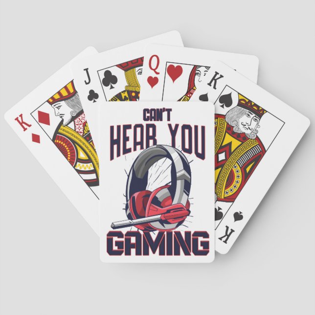 Gaming design with headset poker cards (Back)