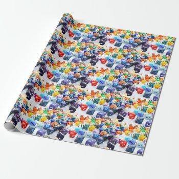 Gaming Dice Wrapping Paper by KKHPhotosVarietyShop at Zazzle