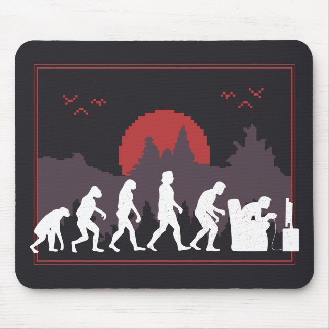 Gaming Evolution Funny Mouse Pad (Front)