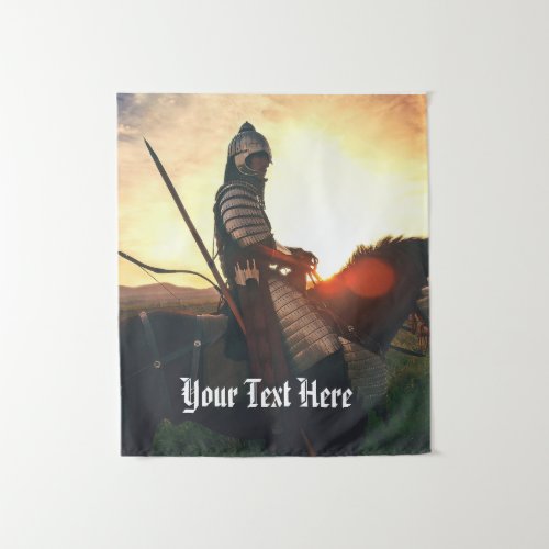 Gaming Fantasy Medieval Mounted Knight Tapestry