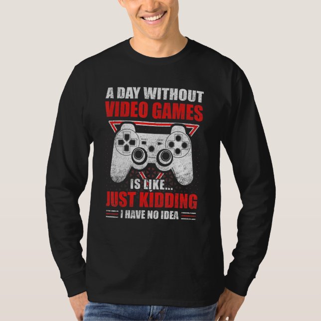Gaming  For Men Women Boys Funny Video Games  Game T-Shirt (Front)