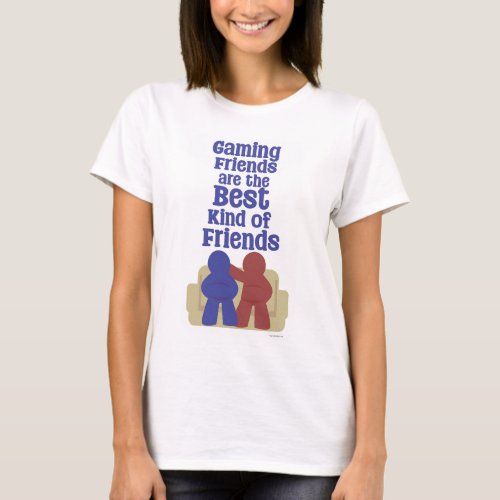 Gaming Friends Are Best Fun Light Style Design T_Shirt