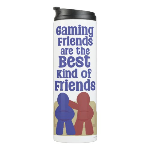 Gaming Friends Are Best Fun Meeple Design Thermal Tumbler