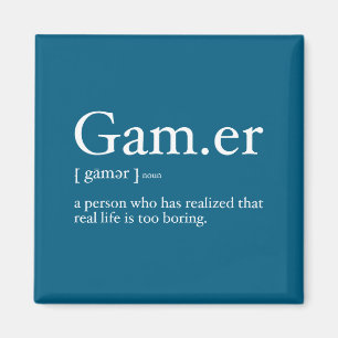 Gaming Funny Video Game Definition Gamer _ Funny G Magnet