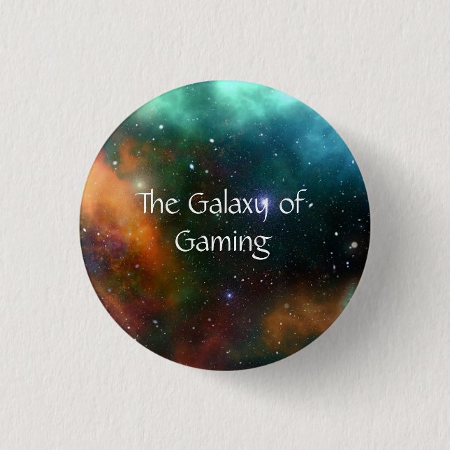 GAMING GALAXY OUTER SPACE MULTI COLOURS BUTTON (Front)
