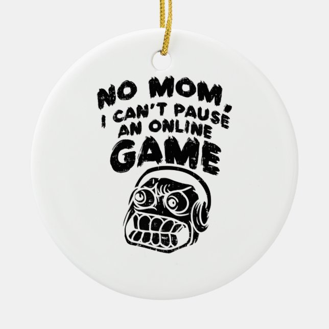 Gaming Gambling Gift Ceramic Ornament (Front)