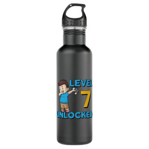 Gaming Game Gamer Console Seven Years Gift Idea Stainless Steel Water Bottle